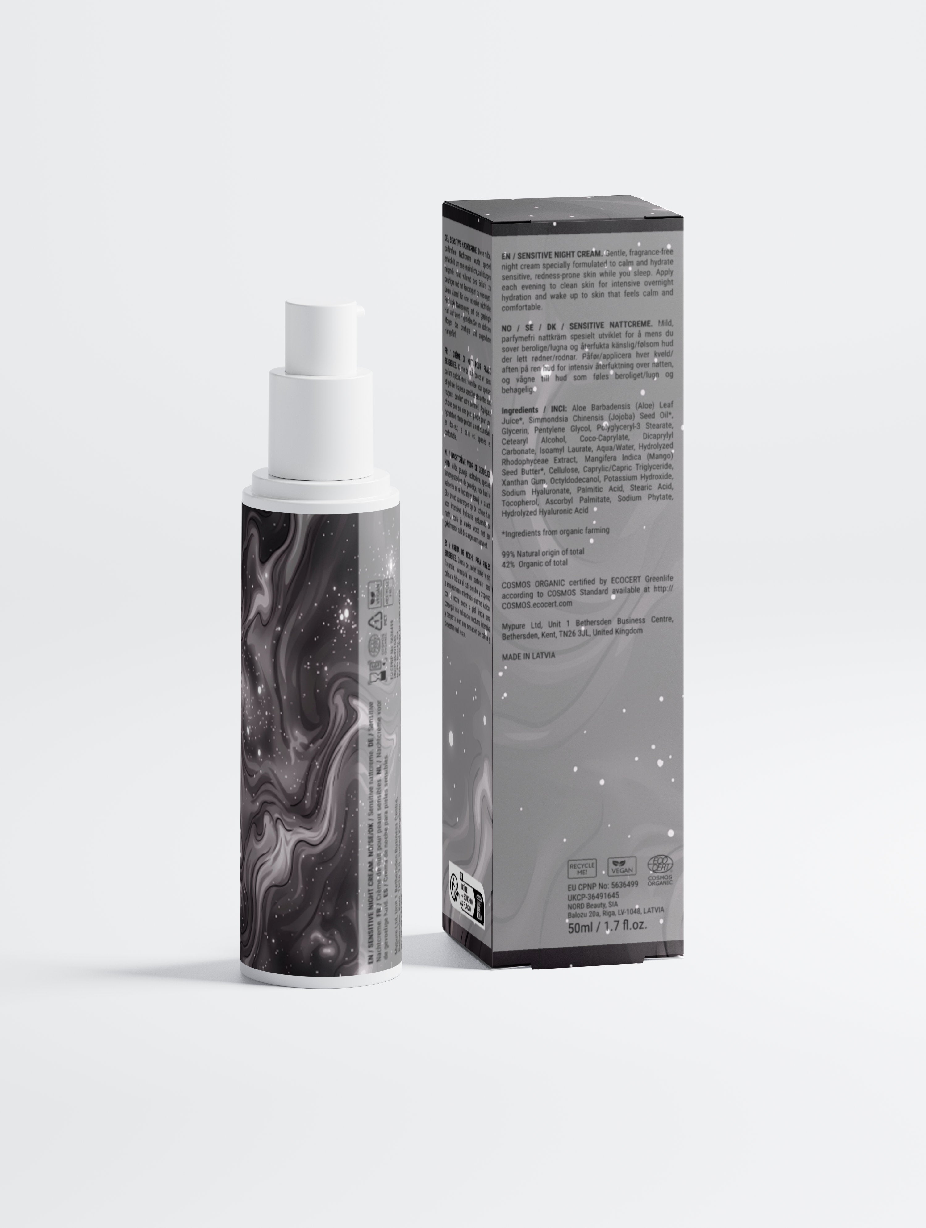 Sensitive Skin Overnight Cream, Fragrance-Free